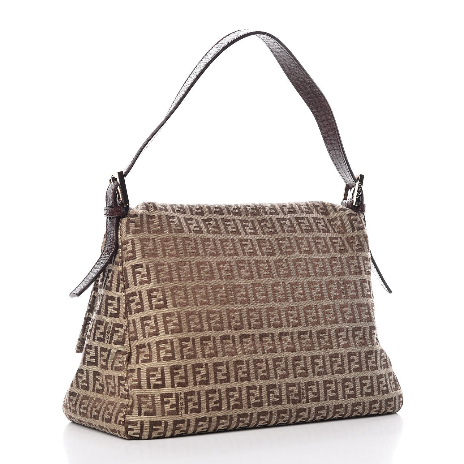 Fendi Zucchino Vitello Mama Baguette Mogano Panna Bruciato 3 of 8