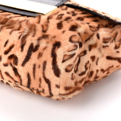 Jimmy Choo Pony Fur Wildcat Print Carolina Clutch Bag 9 of 9