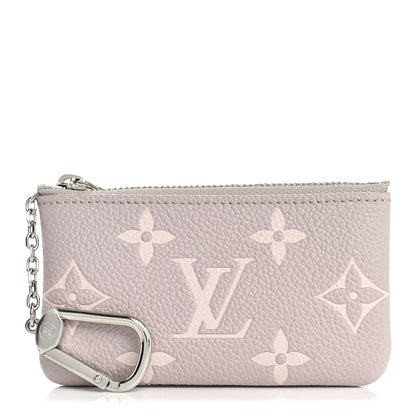 Louis Vuitton Empreinte Monogram Giant Key Pouch Brume Gray White Quartz 1 of 8