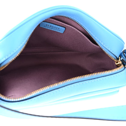 Versace Grained Calfskin Medusa Camera Bag Blue 5 of 9