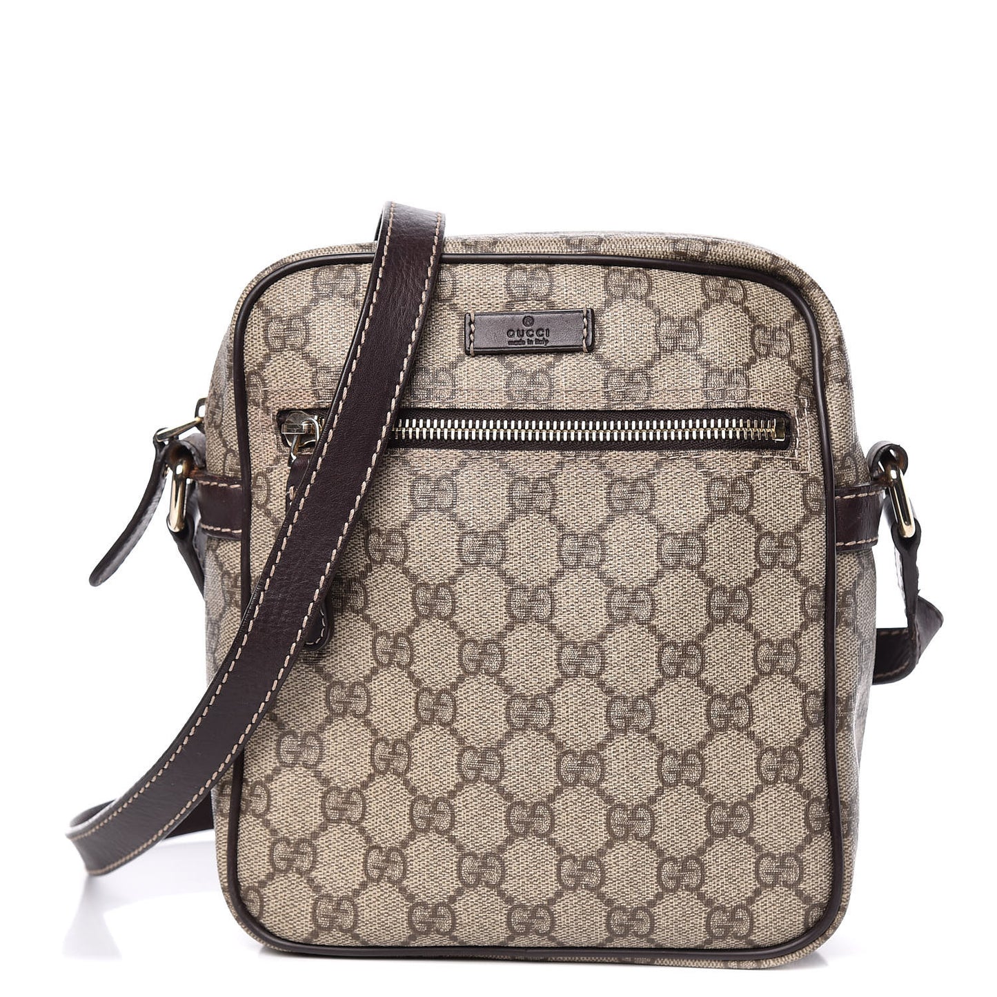 GG Plus Monogram Messenger Bag Dark Brown