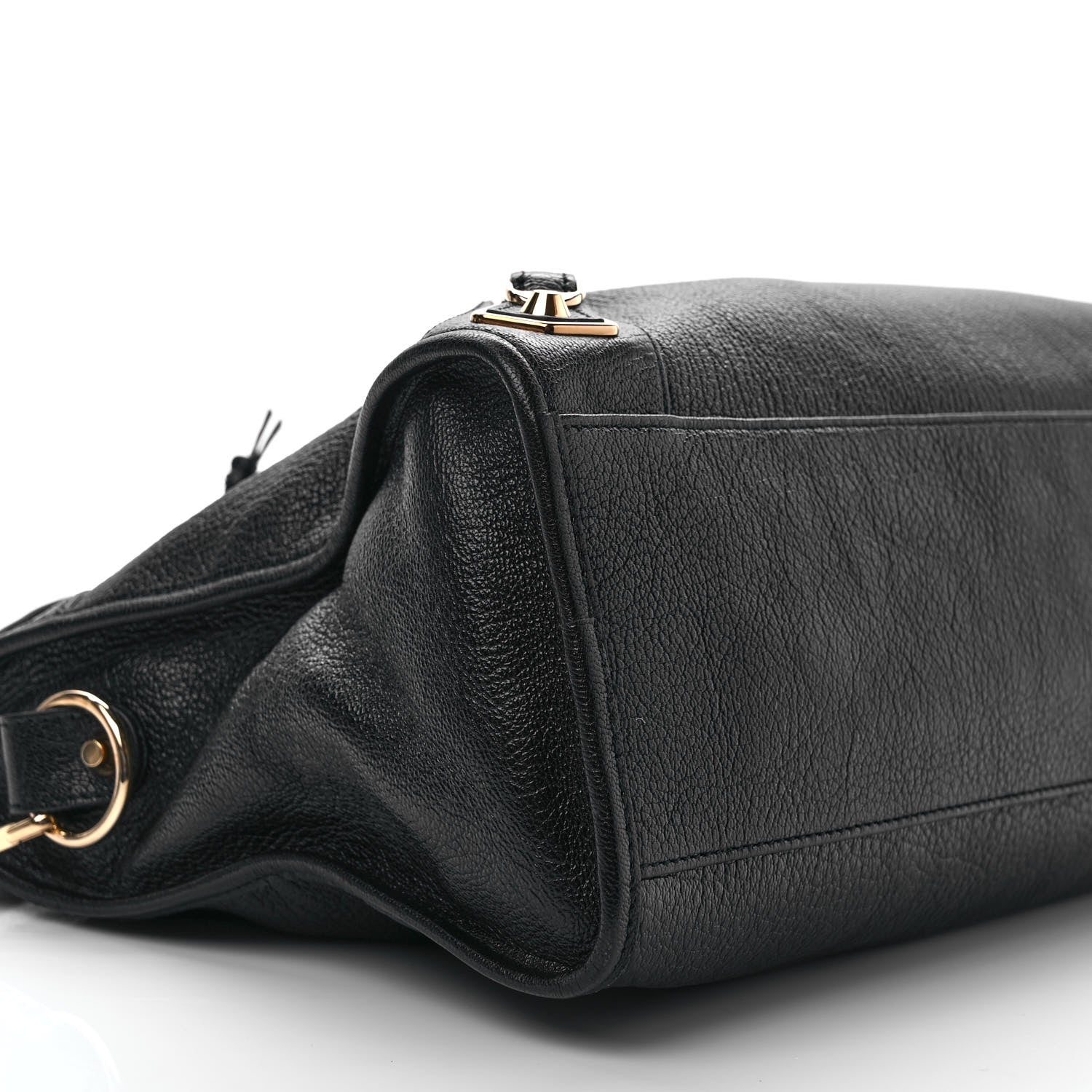 Balenciaga Chevre Gold Metallic Edge Hardware City Black 8 of 9