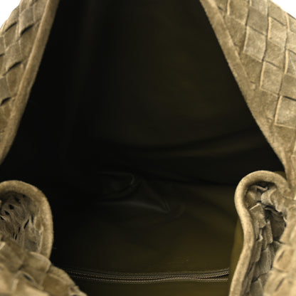 Bottega Veneta Suede Intrecciato Large Hop Mud 5 of 10