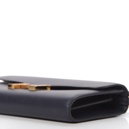Hermes Evercolor Constance Wallet To Go Bleu Nuit 7 of 10