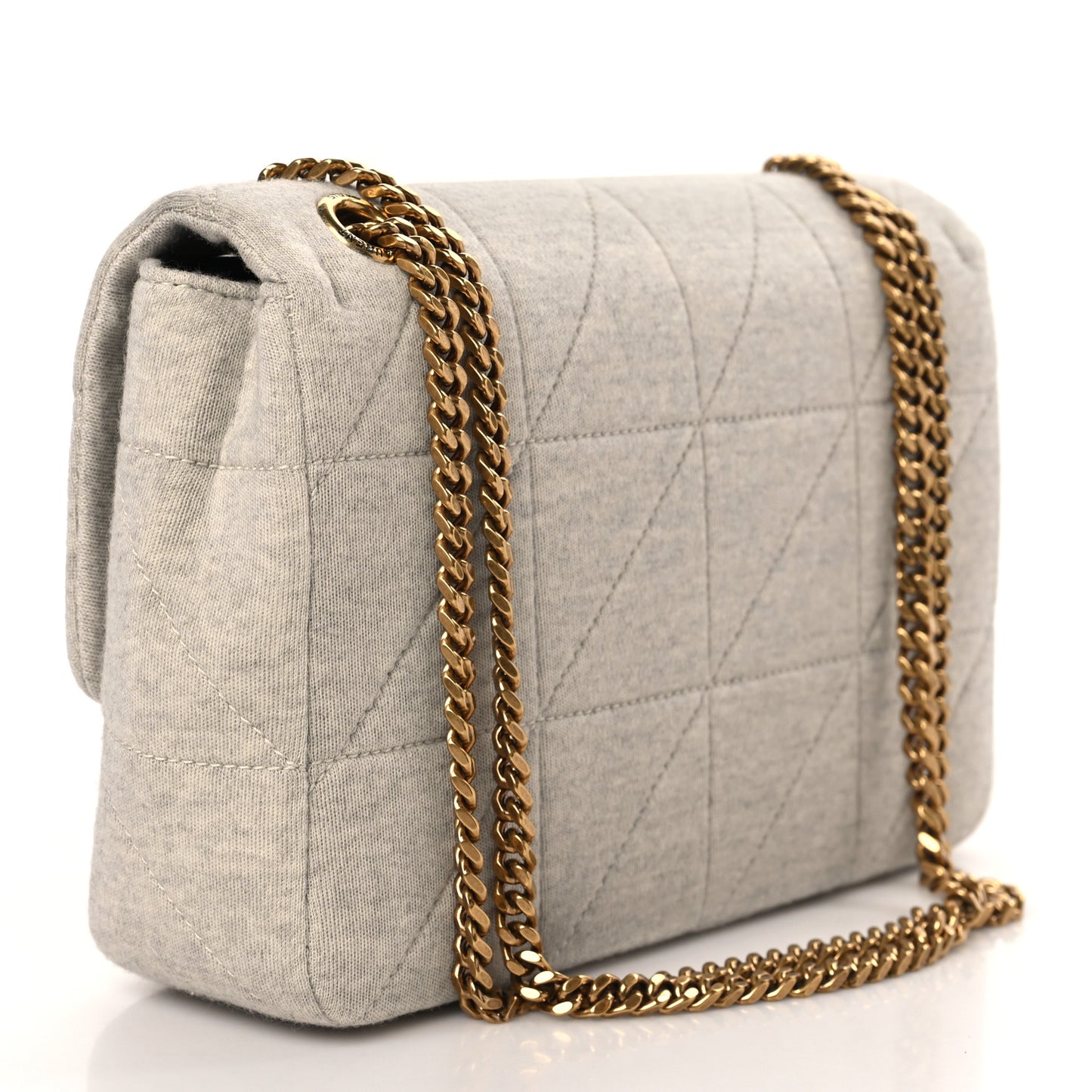 Jersey Wool Patchwork Monogram Medium Jamie Off White