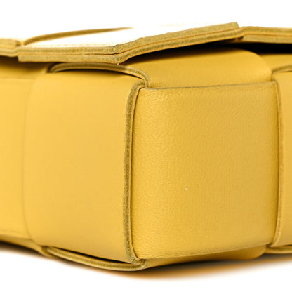 Bottega Veneta Lambskin Maxi Intrecciato Cassette Crossbody Bag Buttercup 7 of 8