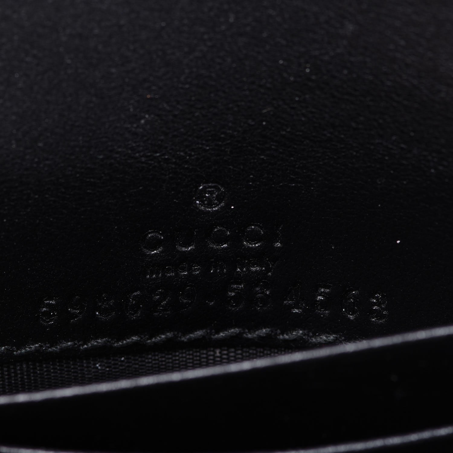 Gucci Calfskin Matelasse GG Marmont Medium Wallet Black 3 of 10