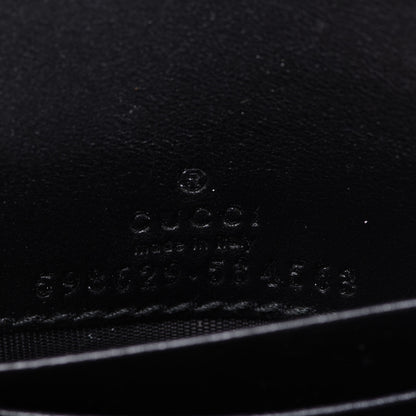 Gucci Calfskin Matelasse GG Marmont Medium Wallet Black 3 of 10