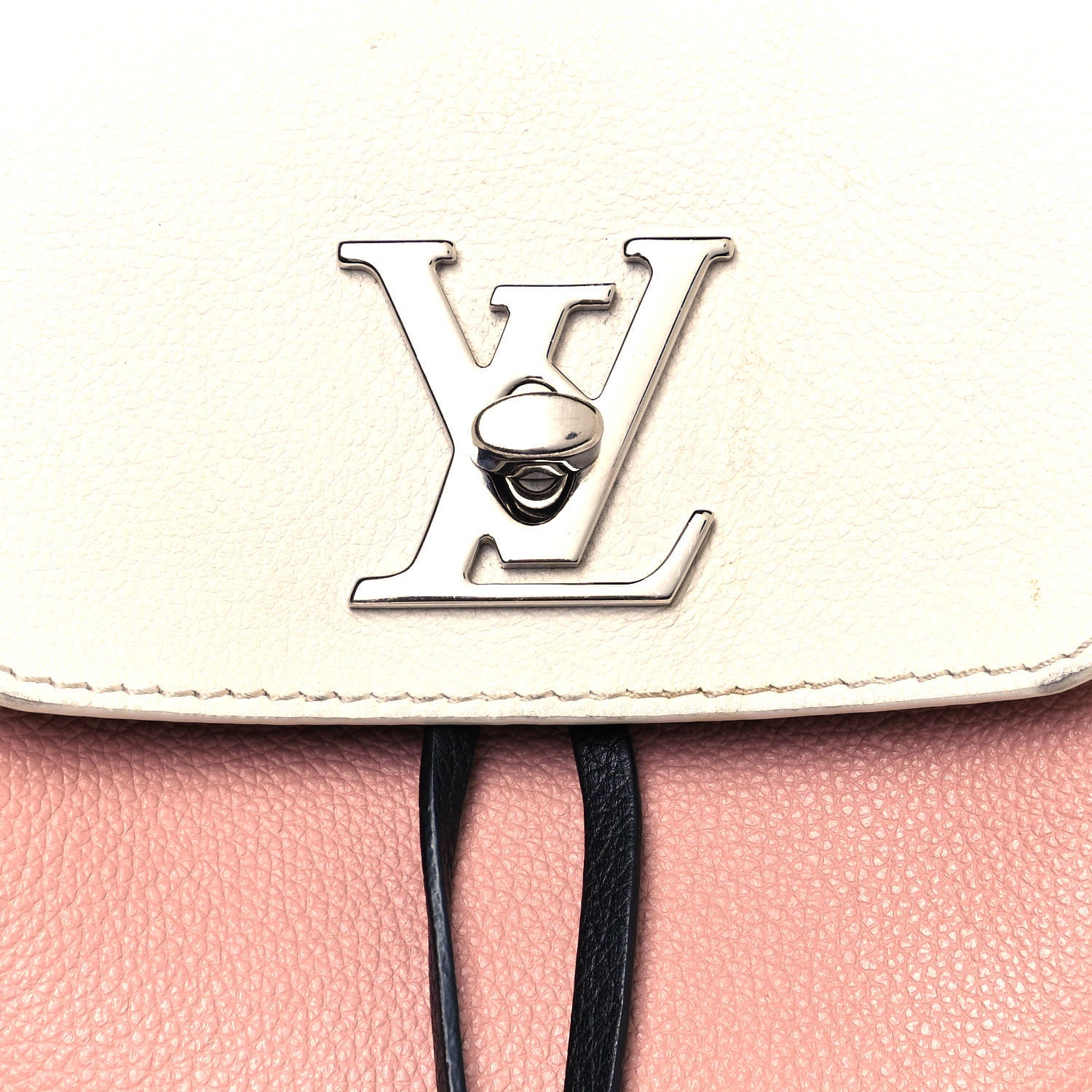 Louis Vuitton Soft Calfskin Lockme Backpack Rose Ballet White Maito Black 6 of 10