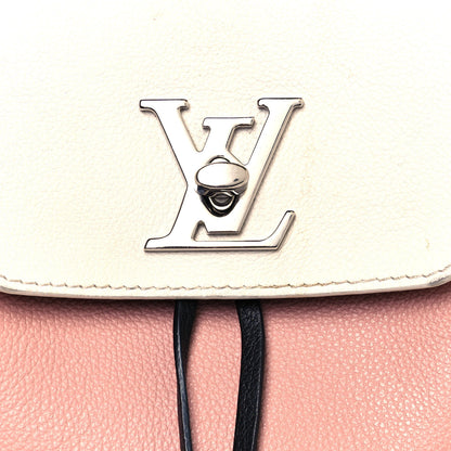 Louis Vuitton Soft Calfskin Lockme Backpack Rose Ballet White Maito Black 6 of 10