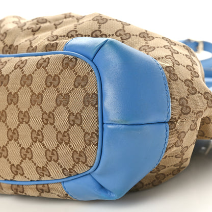 Gucci Monogram Medium Sukey Top Handle Blue 10 of 14