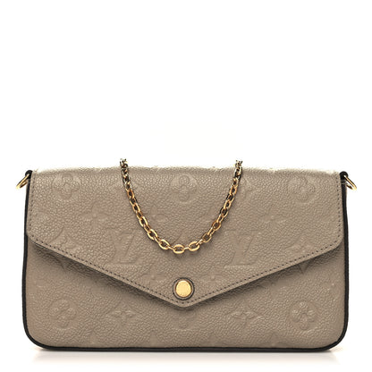 Louis Vuitton Empreinte Pochette Felicie Chain Wallet Tourterelle 3 of 13