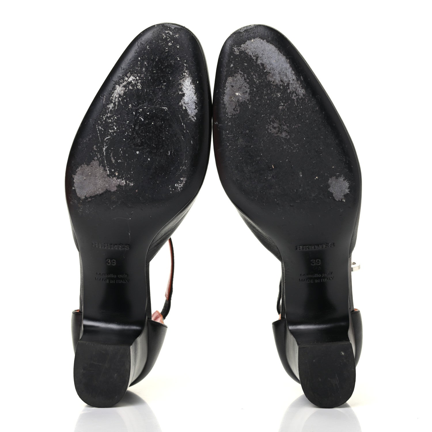 Hermes Goatskin Baby 55 Pumps 39 Black 4 of 4