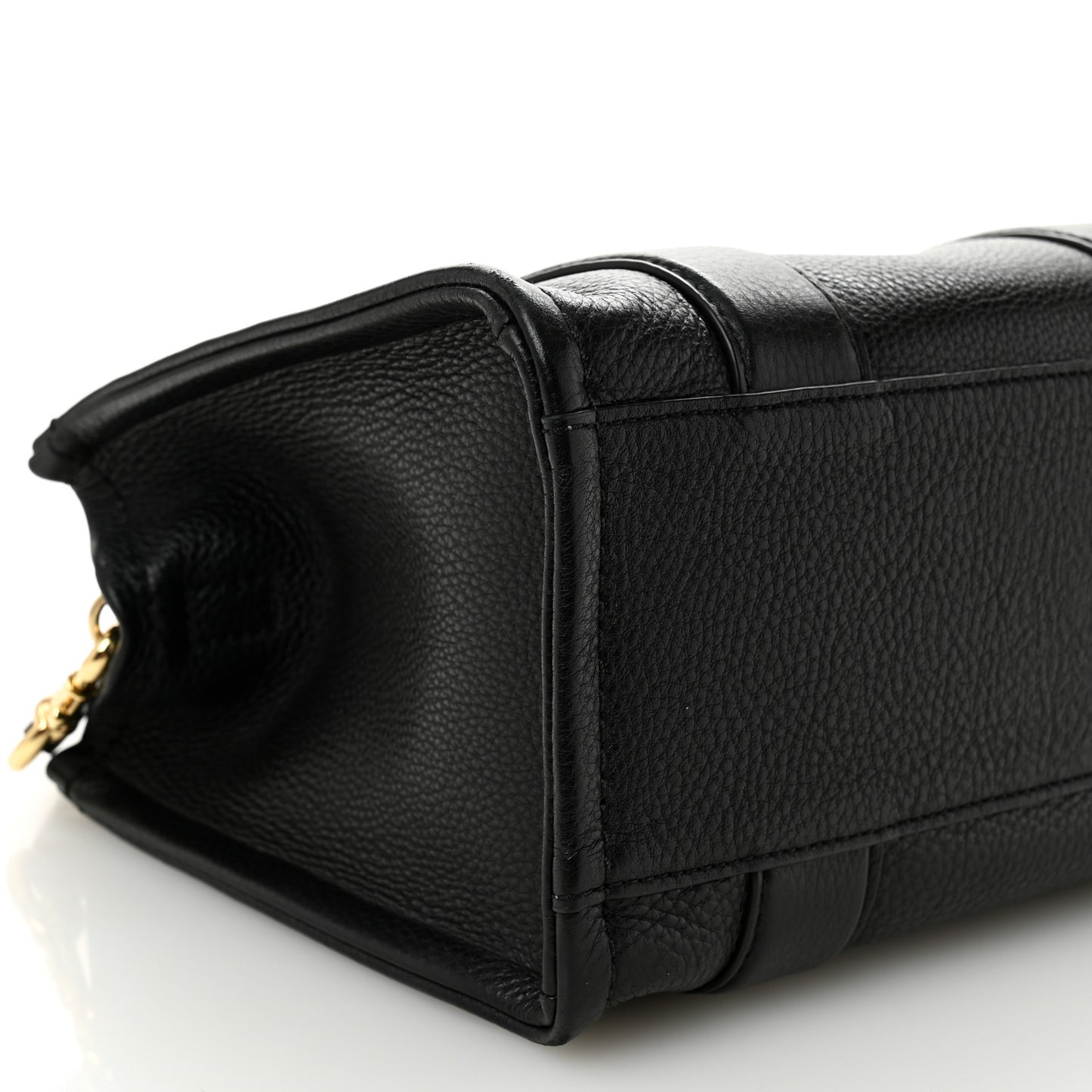 Grained Calfskin Small The Tote Bag Black