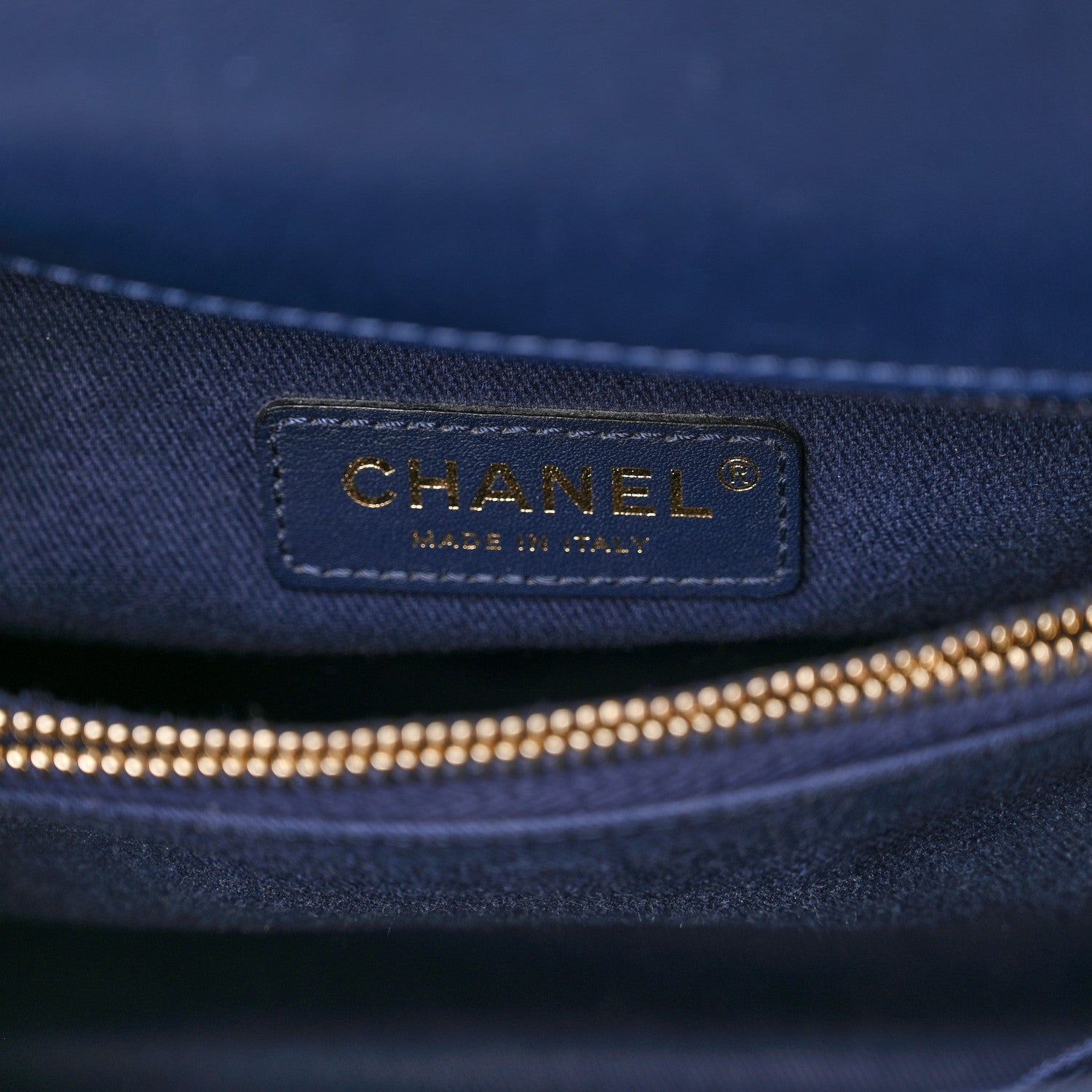 Chanel Aged Calfskin Chevron Quilted Small Coco Handle Flap Navy 5 of 16