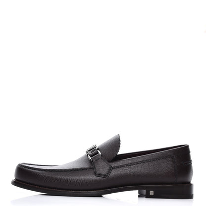 Louis Vuitton Mens Taiga Major Loafers 11 Acajou 1 of 9
