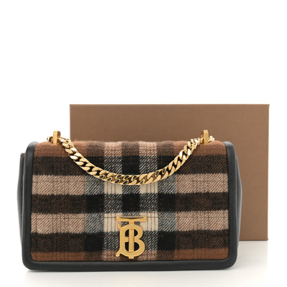 Burberry Check Cashmere Small Lola Bag Black 12 of 12