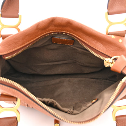 Chloe Calfskin Medium Marcie Satchel Tan 5 of 13