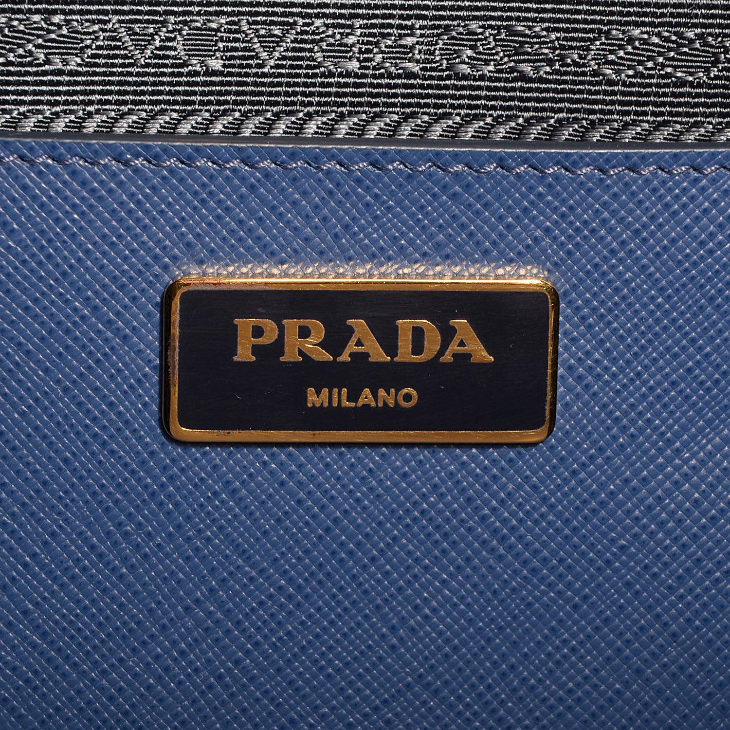 Prada Saffiano Lux Extra Large Galleria Double Zip Tote Bluette 6 of 10