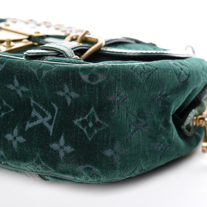 Louis Vuitton Monogram Velours Alligator Gracie MM Green 9 of 10