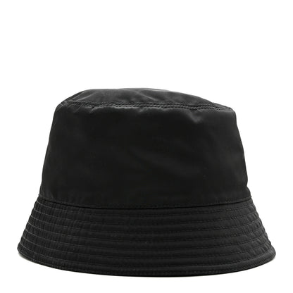 Prada Re-Nylon Metal Triangle Logo Womens Bucket Hat L Black 6 of 10