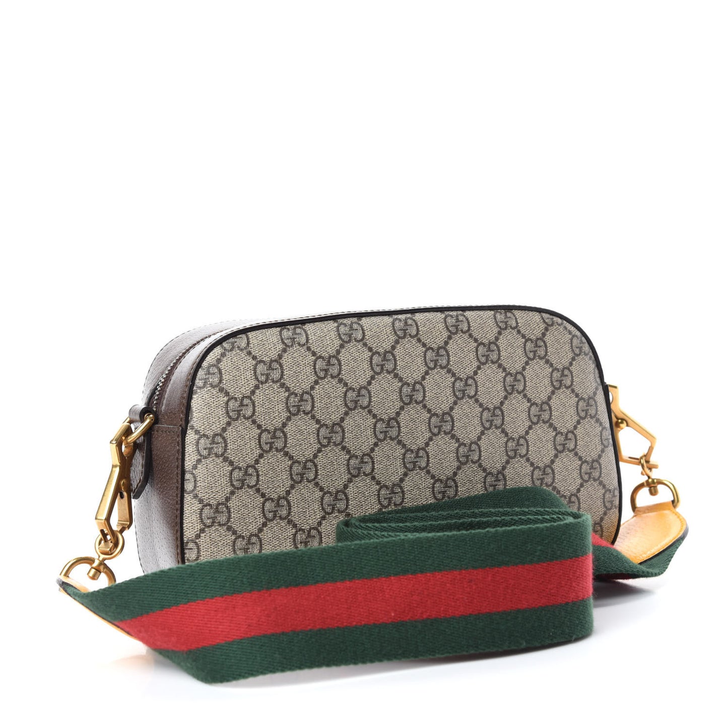 GG Supreme Monogram Web Neo Vintage Shoulder Bag Beige New Acero Crop