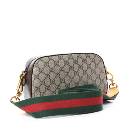 Gucci GG Supreme Monogram Web Neo Vintage Shoulder Bag Beige New Acero Crop 3 of 10