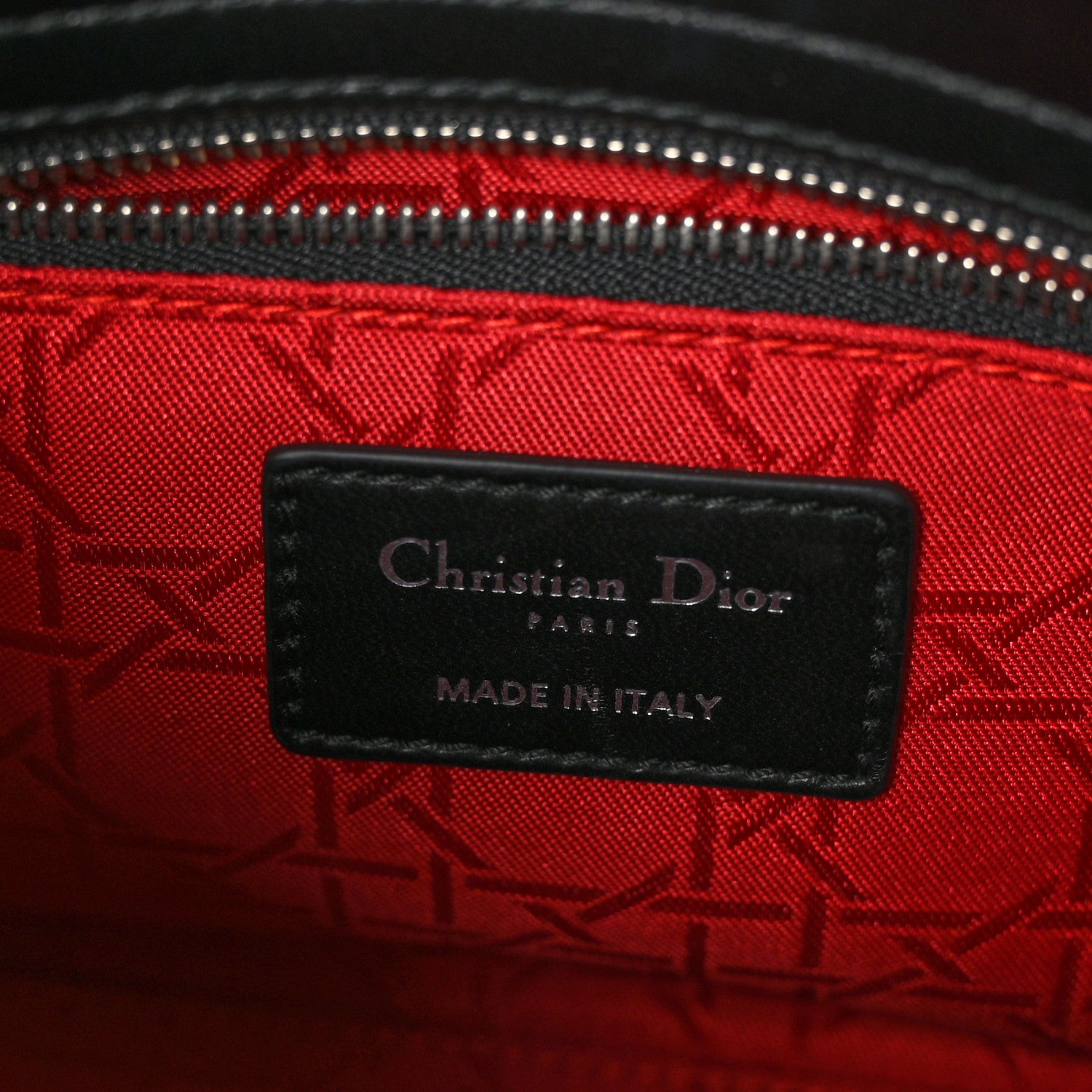 Christian Dior Lambskin Cannage Small Lucky Badges My Lady Dior Black 6 of 11