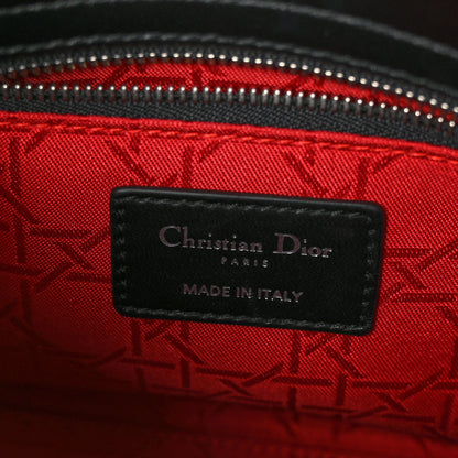 Christian Dior Lambskin Cannage Small Lucky Badges My Lady Dior Black 6 of 11