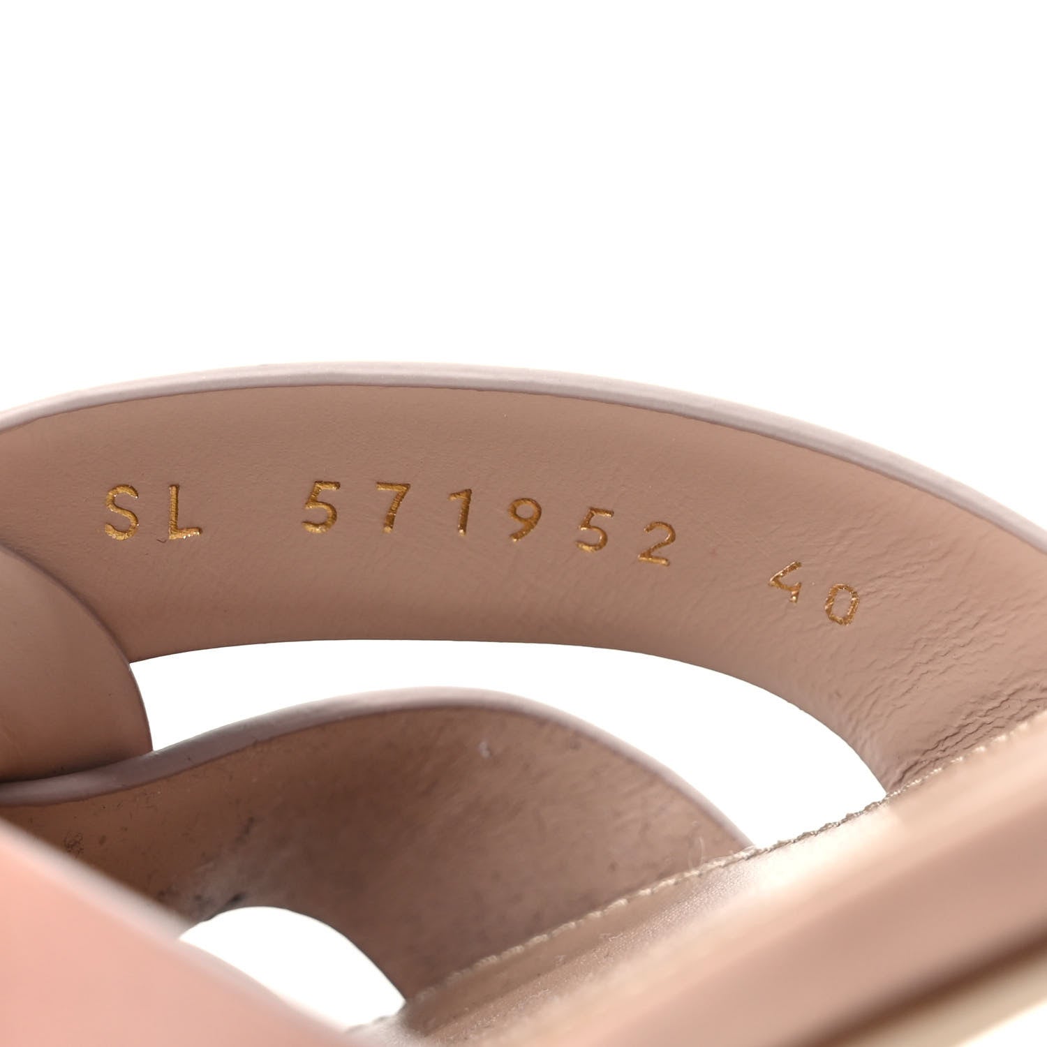 Saint Laurent Calfskin Tribute 05 Slide Sandals 40 Nude 8 of 8