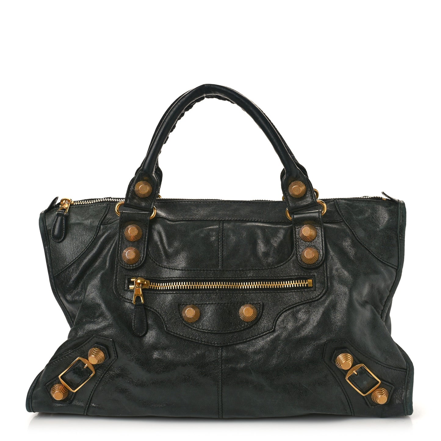 Agneau Giant 21 Gold Hardware Work Black