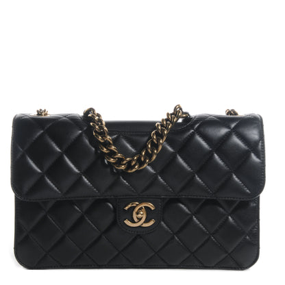 Chanel Calfskin Quilted Large Perfect Edge Flap Black 1 of 10