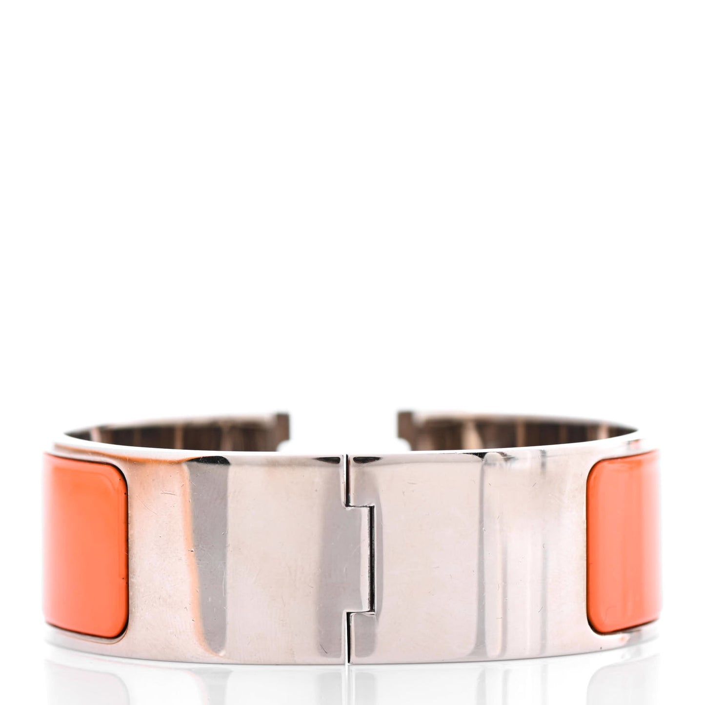 Enamel Wide Clic Clac H Bracelet PM Orange