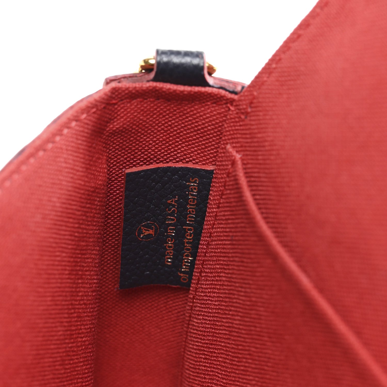 Louis Vuitton Empreinte Pochette Felicie Chain Wallet Marine Rouge 7 of 12