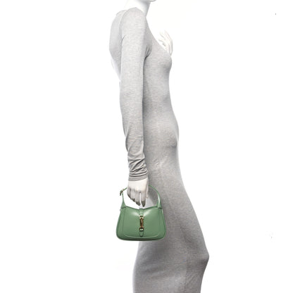 Gucci Boarded Dyana Lux Calfskin Mini Jackie 1961 Hobo Pistachio Green 3 of 10