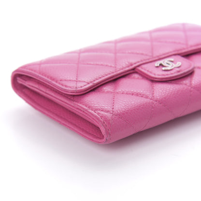 Chanel Iridescent Caviar Quilted Medium Flap Wallet Pink 6 of 11