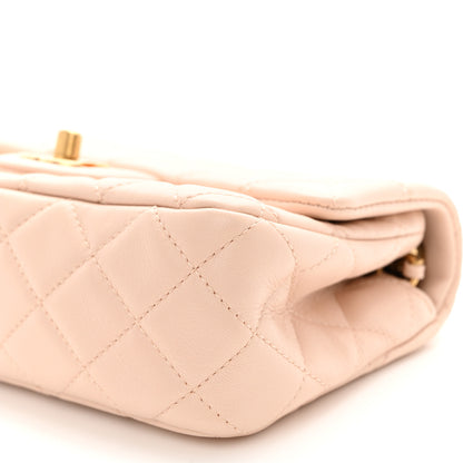 Chanel Lambskin Quilted Mini Rectangular Pearl Crush Flap Light Beige 9 of 10