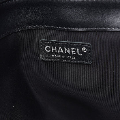 Chanel Calfskin Enchained XL Boy Flap Black 5 of 13