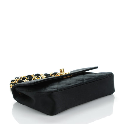 Chanel Satin Quilted Micro Mini Flap Black 4 of 8