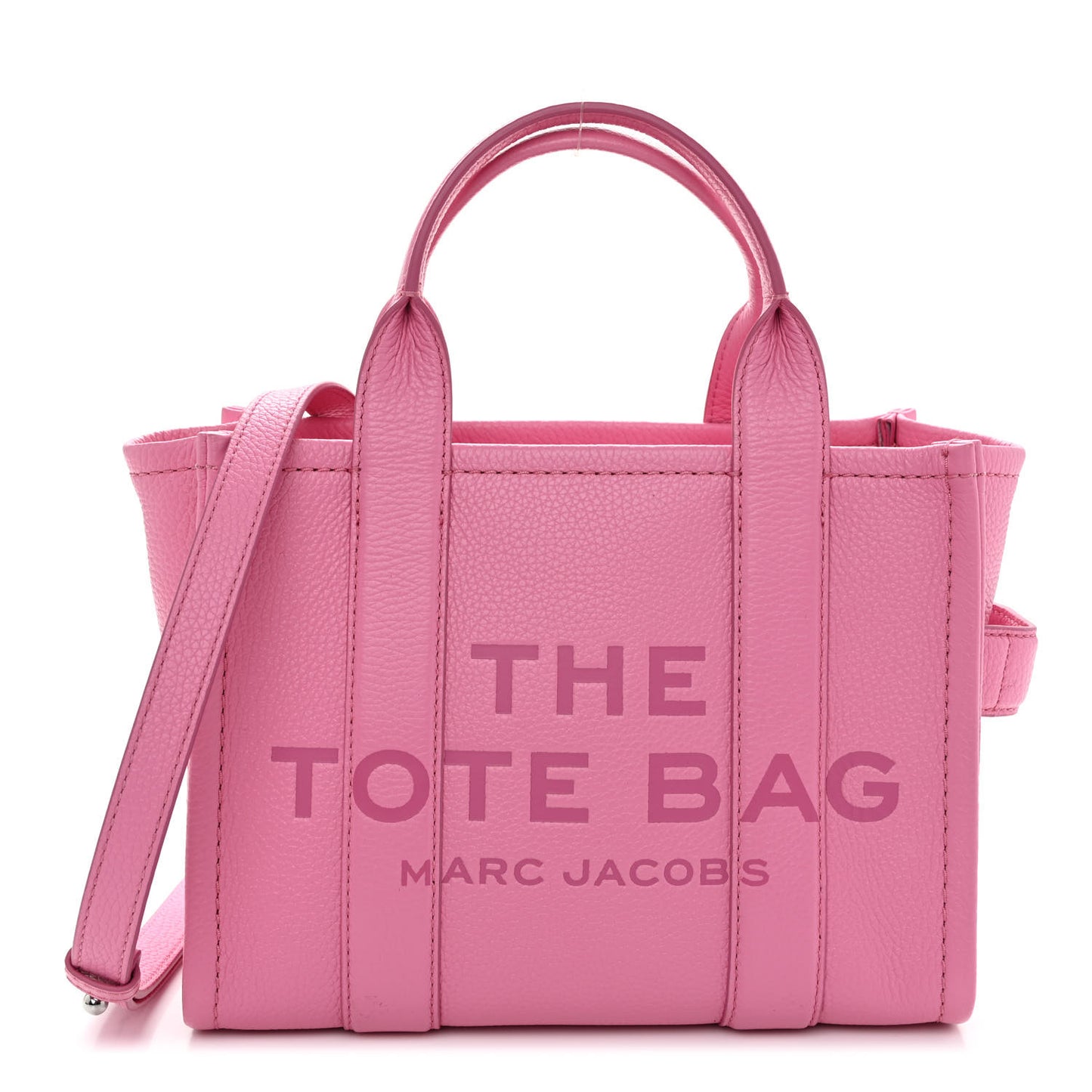 Grained Calfskin Small The Tote Bag Candy Pink