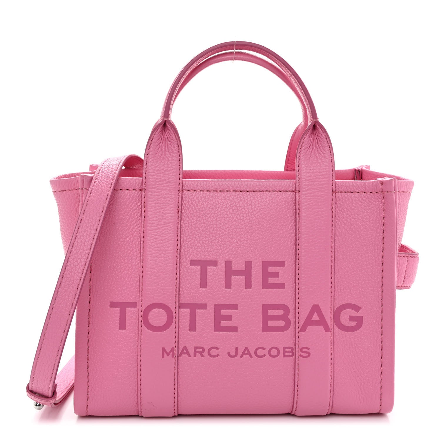 Marc Jacobs Grained Calfskin Small The Tote Bag Candy Pink 1 of 10