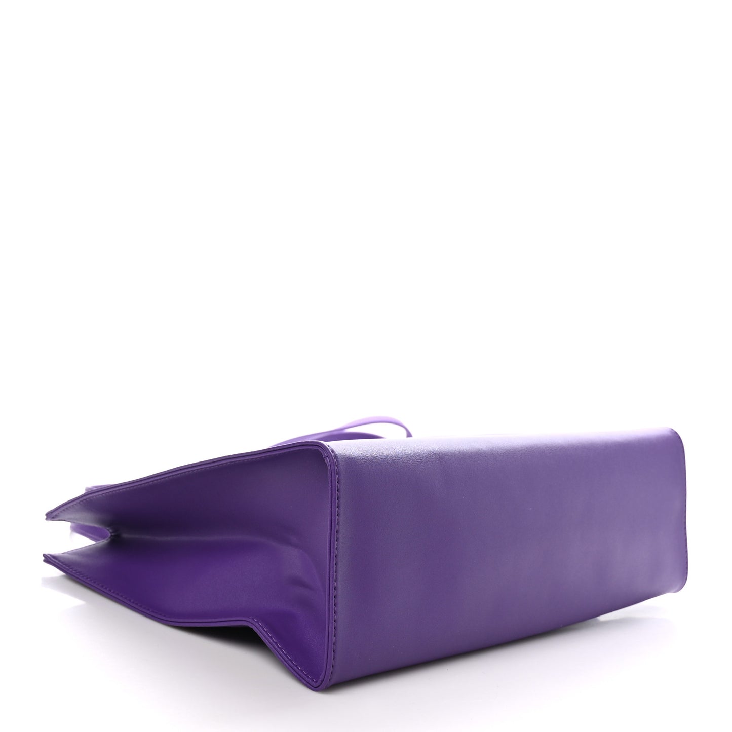 Vegan Leather Medium Shopping Bag Grape