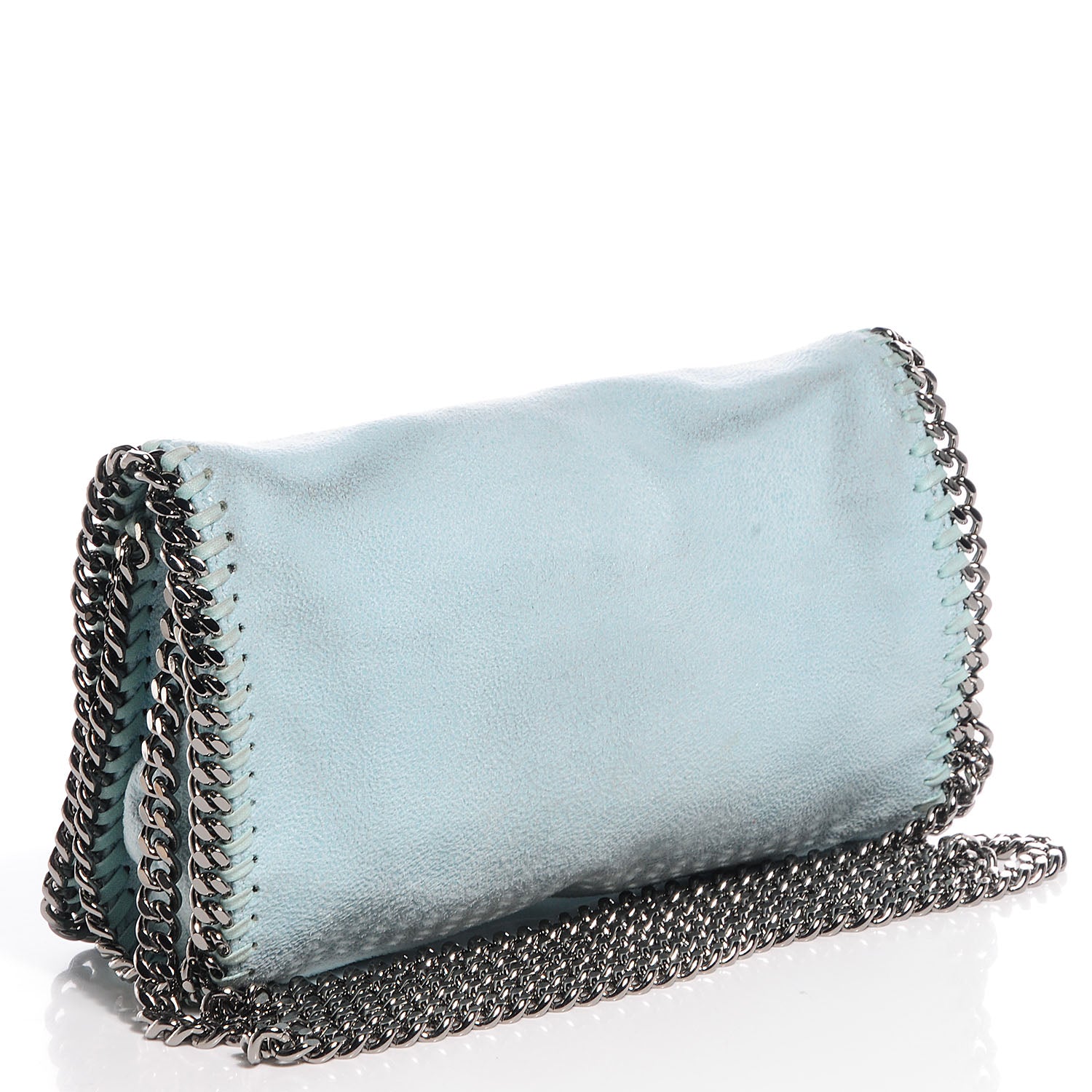 Stella McCartney Faux Leather Shaggy Deer Falabella Crossbody Mist 3 of 10
