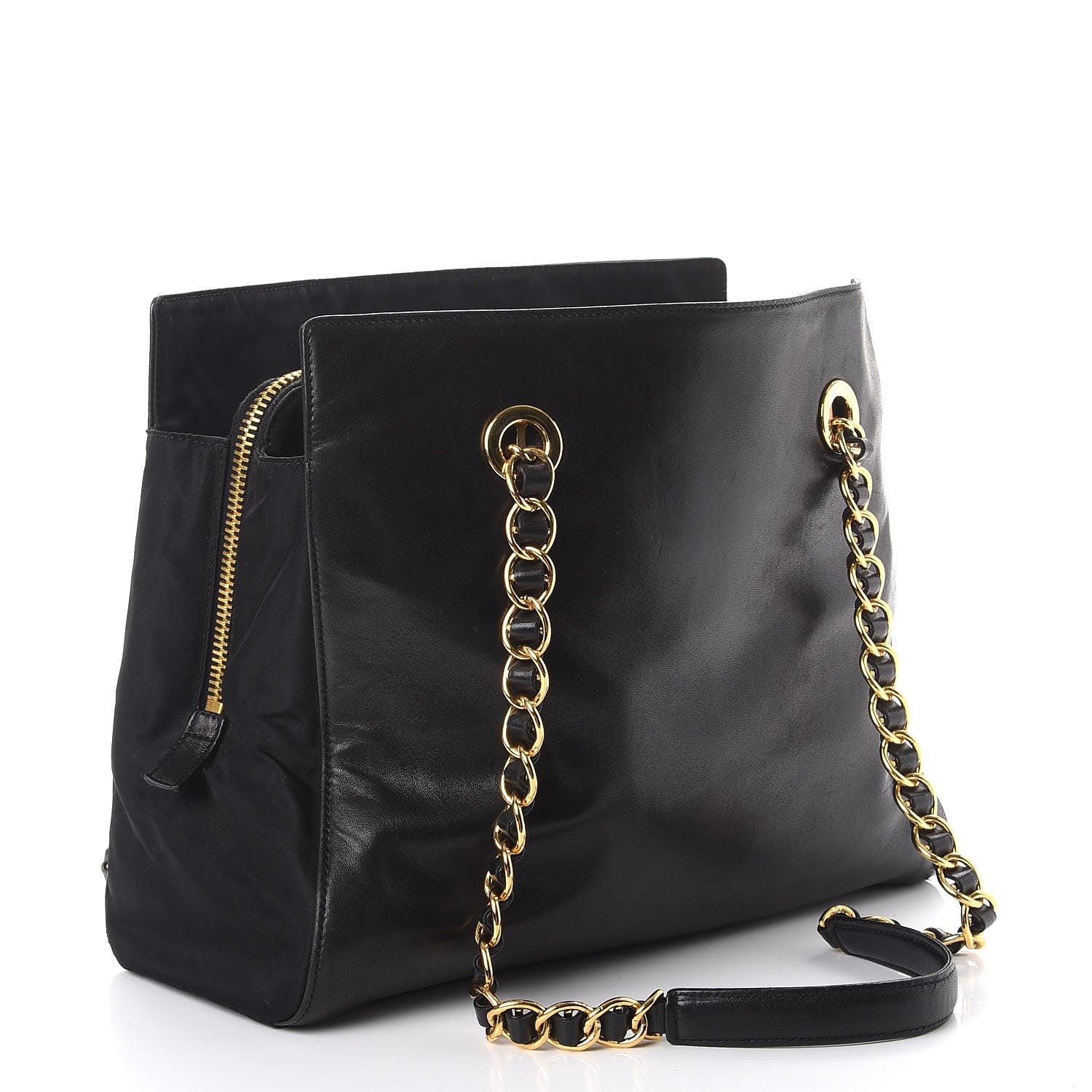 Prada Nappa Chain Tote Black 3 of 11