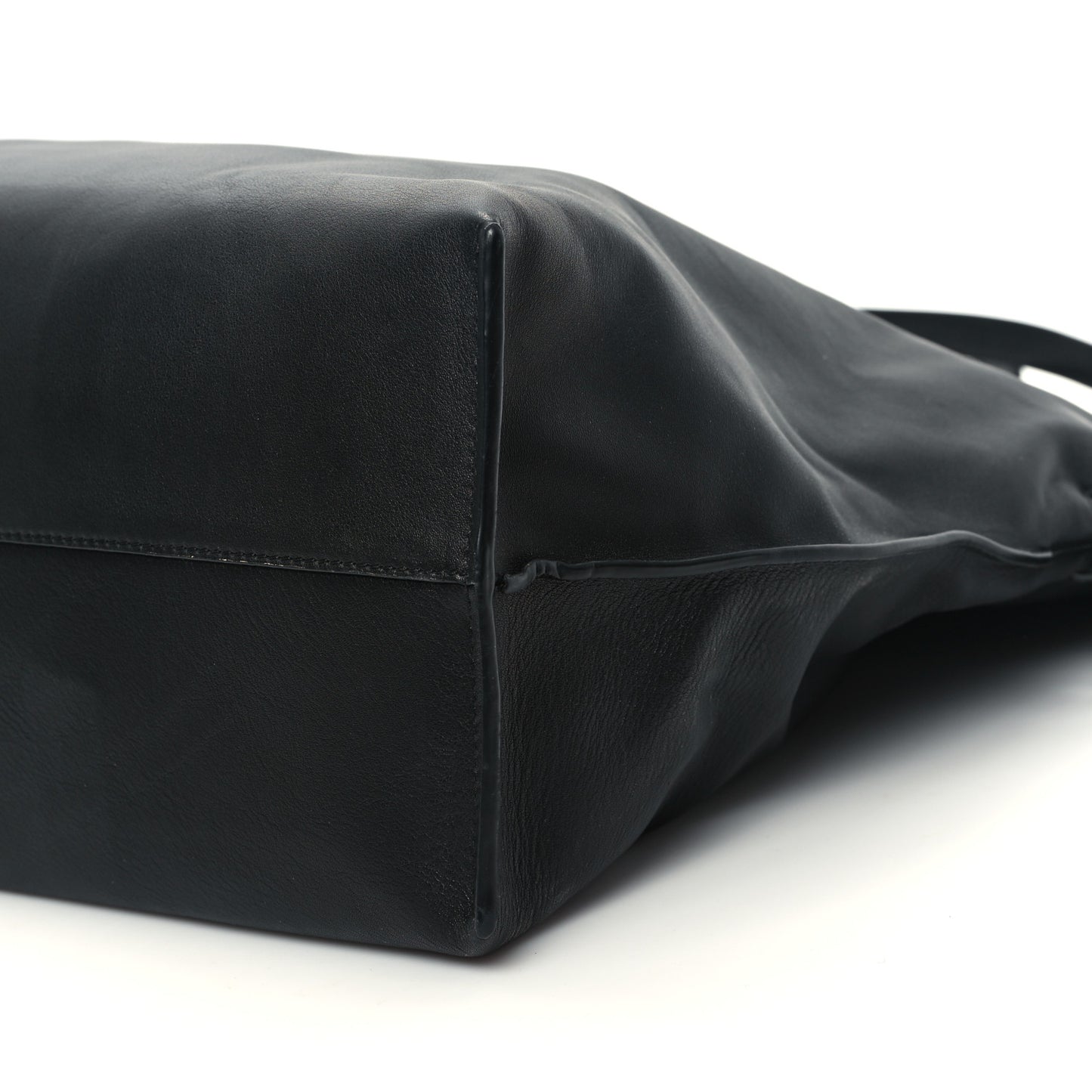 Calfskin Flamenco Knot XL Shoulder Bag Black