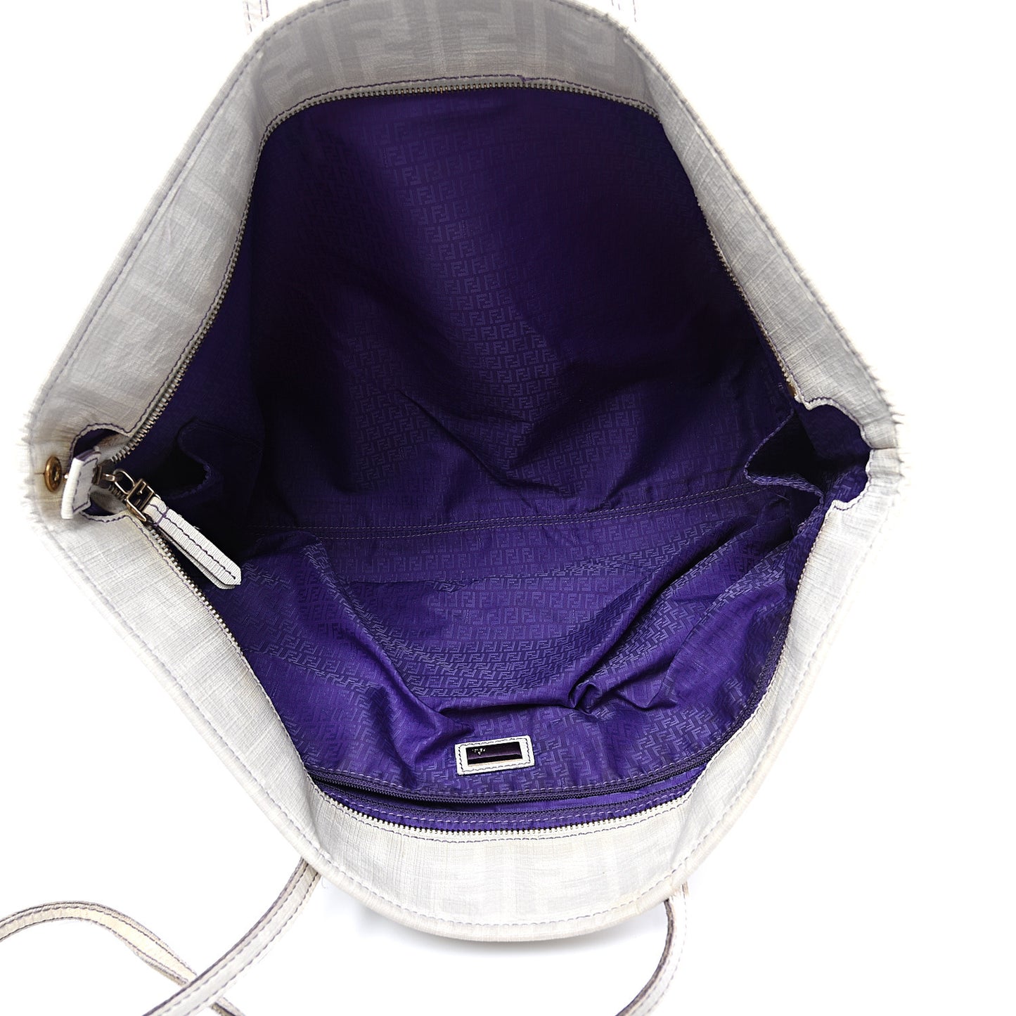 Zucca Spalmati Medium Roll Tote Bianco