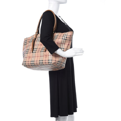 Burberry Haymarket Check Medium Salisbury Tote Camel 2 of 8