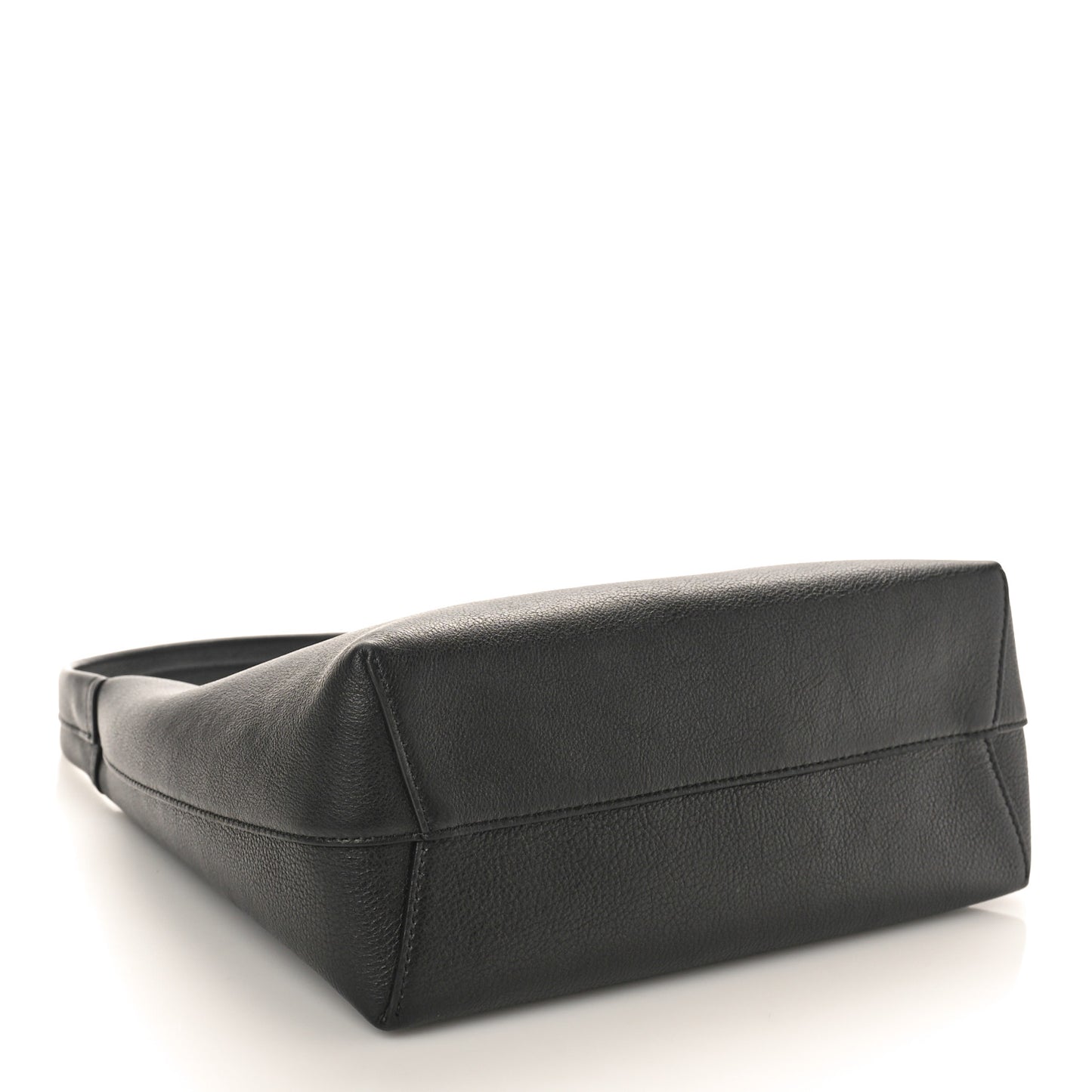 Calfskin Small Soft Candy Shoulder Bag Black