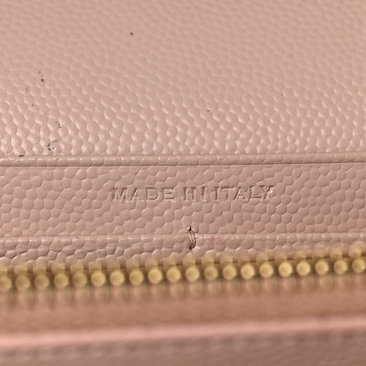 Grain De Poudre Matelasse Chevron Monogram Chain Wallet Pale Pink