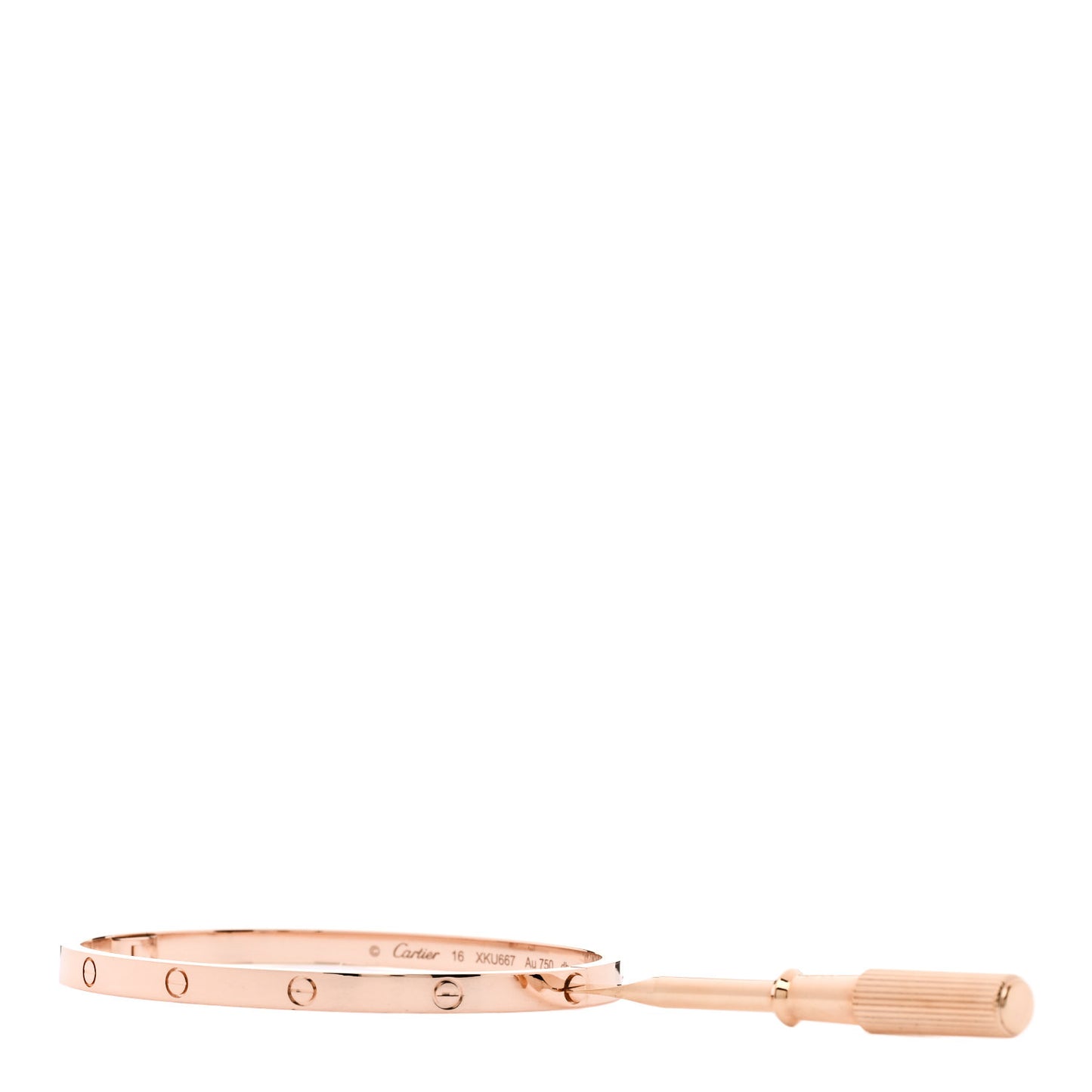 18K Pink Gold Small LOVE Bracelet 16
